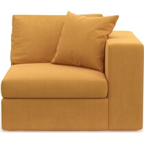 collin yellow right arm facing chair   