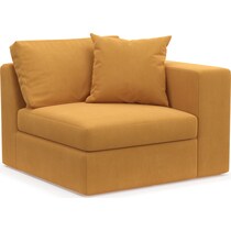 collin yellow right arm facing chair   