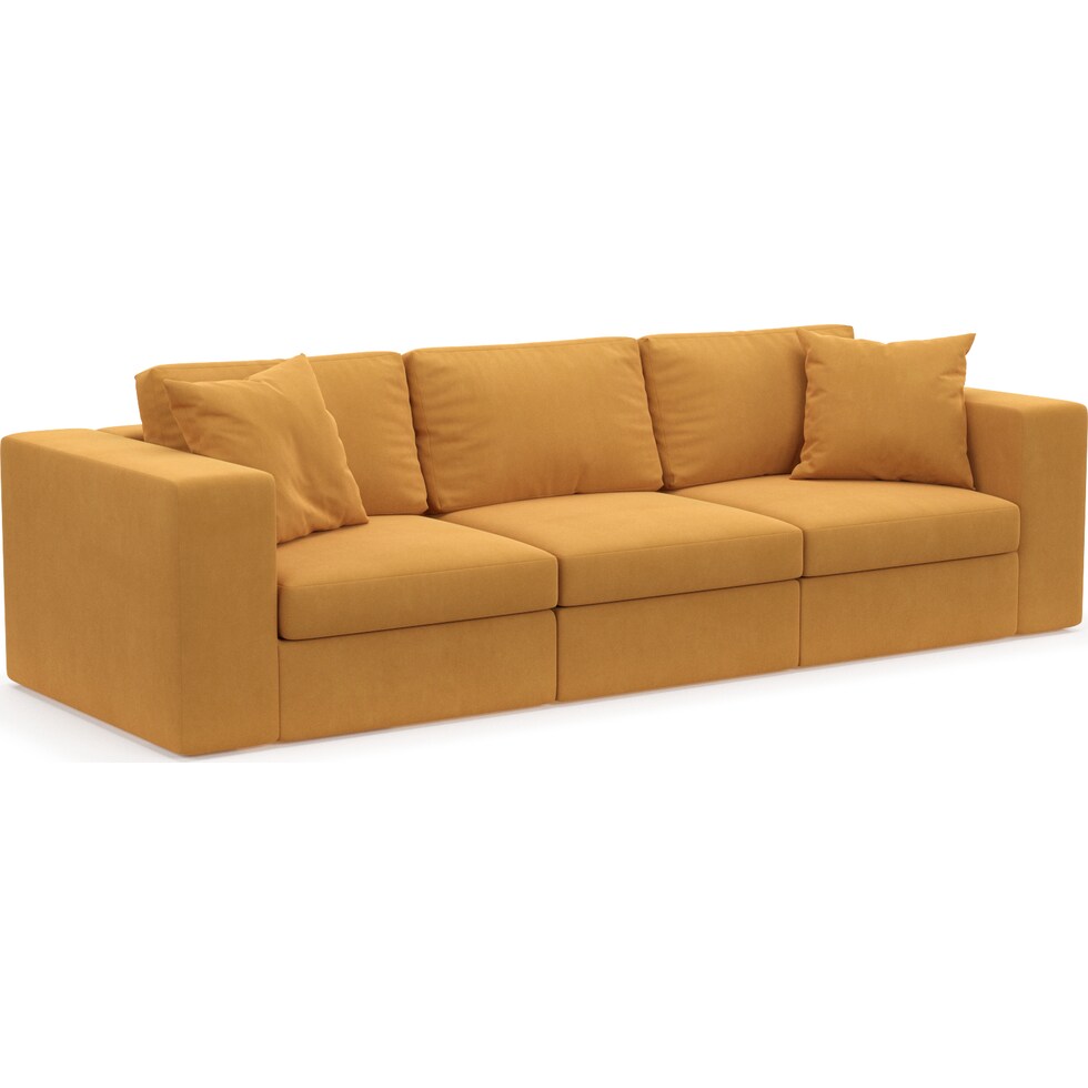 collin yellow sofa   