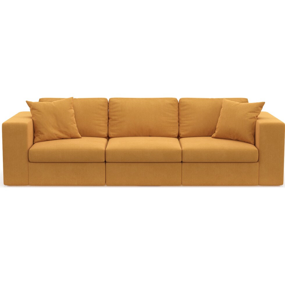 collin yellow sofa   