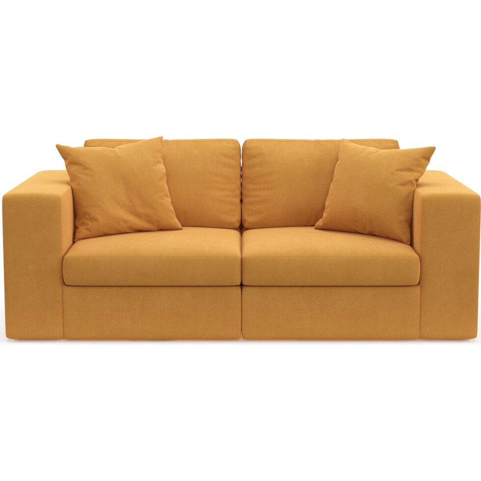 collin yellow sofa   