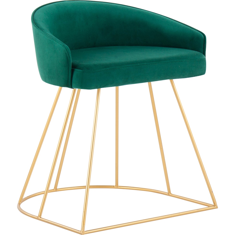 colmar green vanity stool   