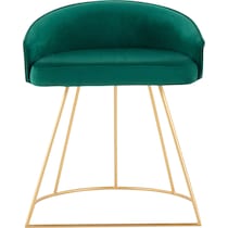 colmar green vanity stool   