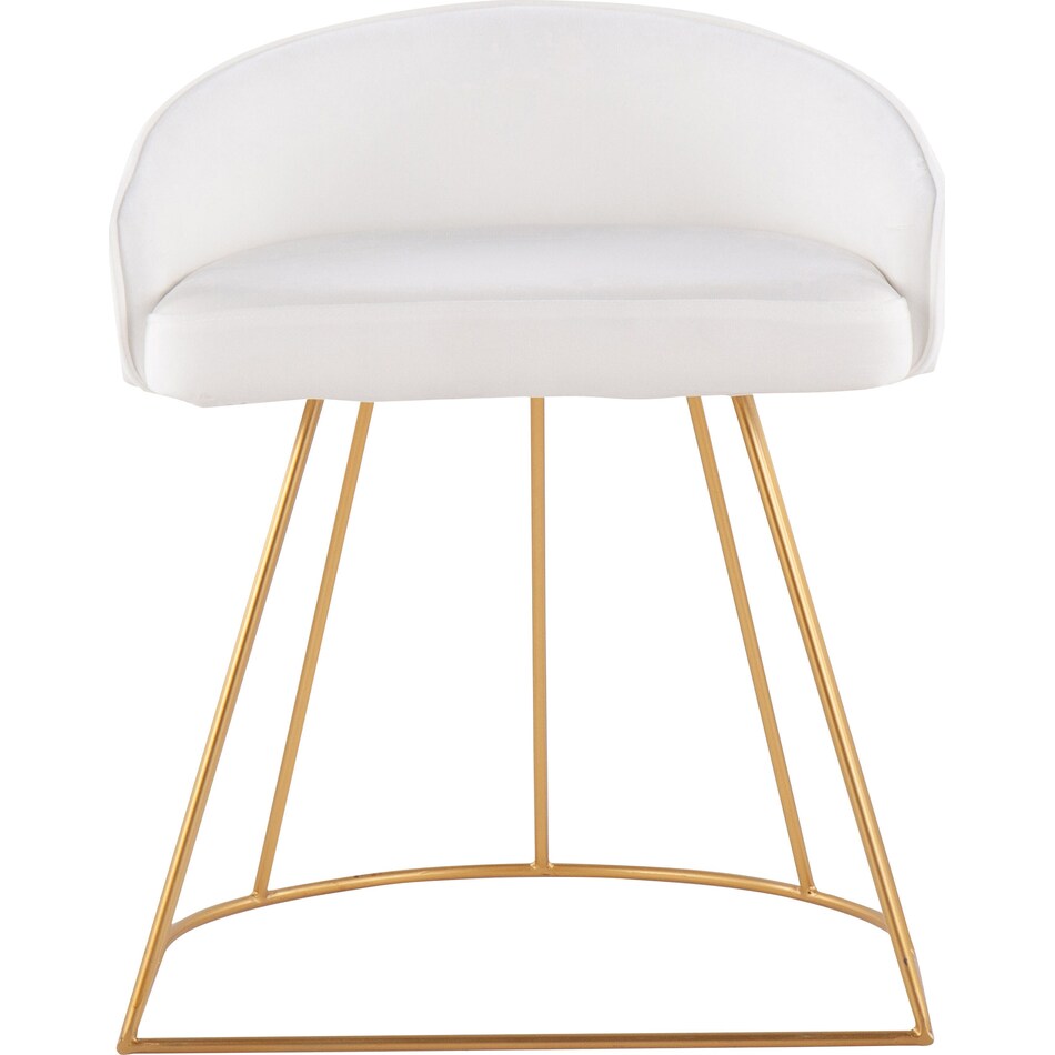 colmar white vanity stool   