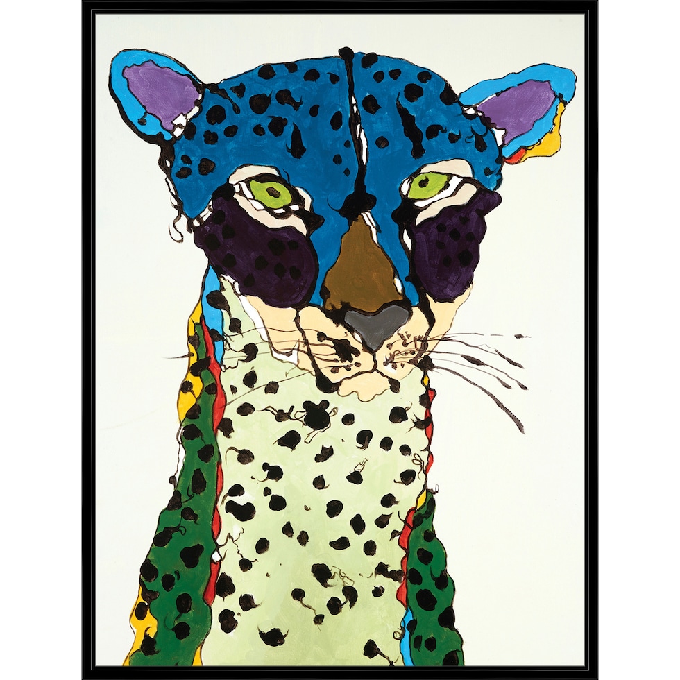 colorful cat multicolor wall art   
