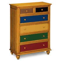 colorworks pine light brown chest   