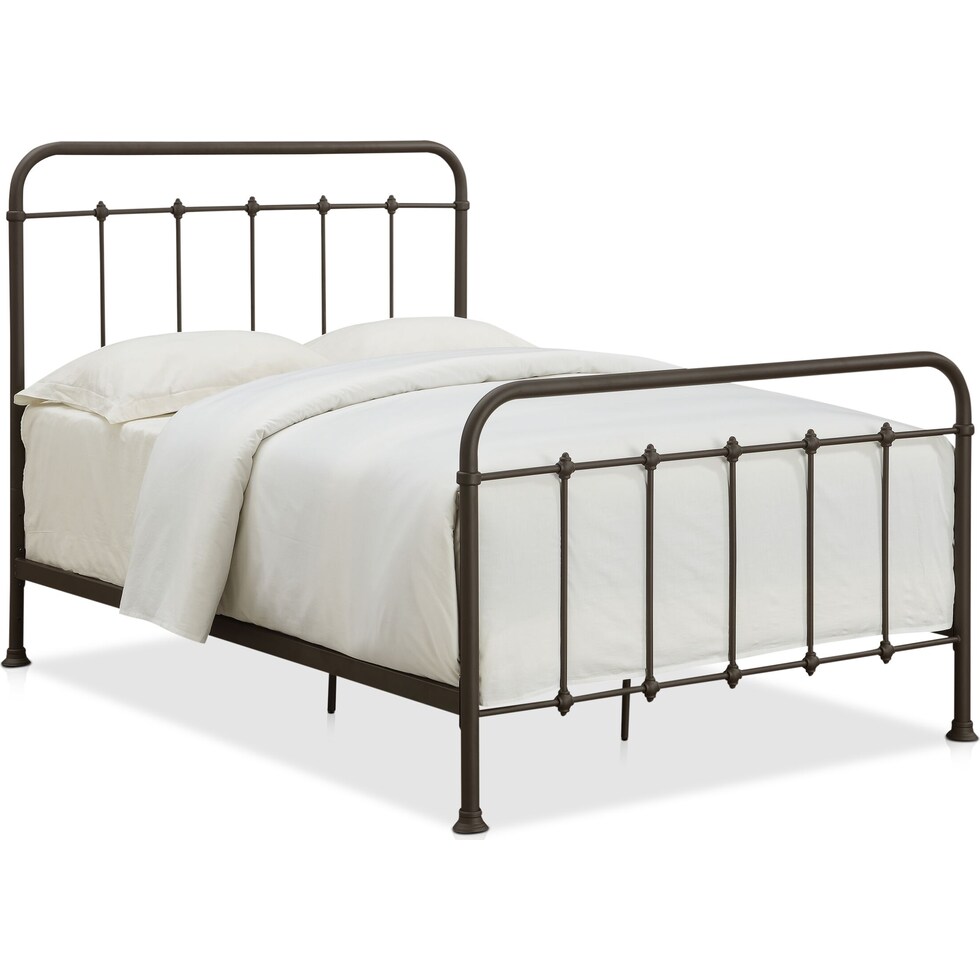 colson dark brown full bed   