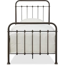 colson dark brown twin bed   