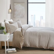 colson light brown full queen bedding set   