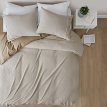 colson light brown full queen bedding set   
