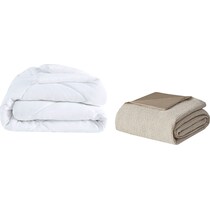 colson light brown full queen bedding set   