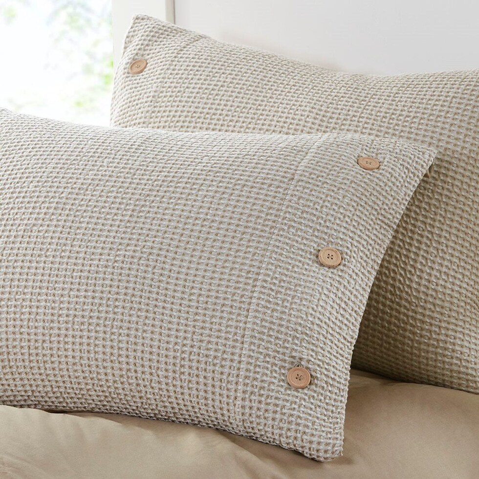 colson light brown full queen bedding set   
