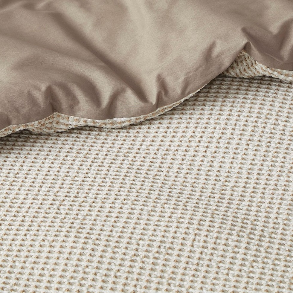 colson light brown full queen bedding set   