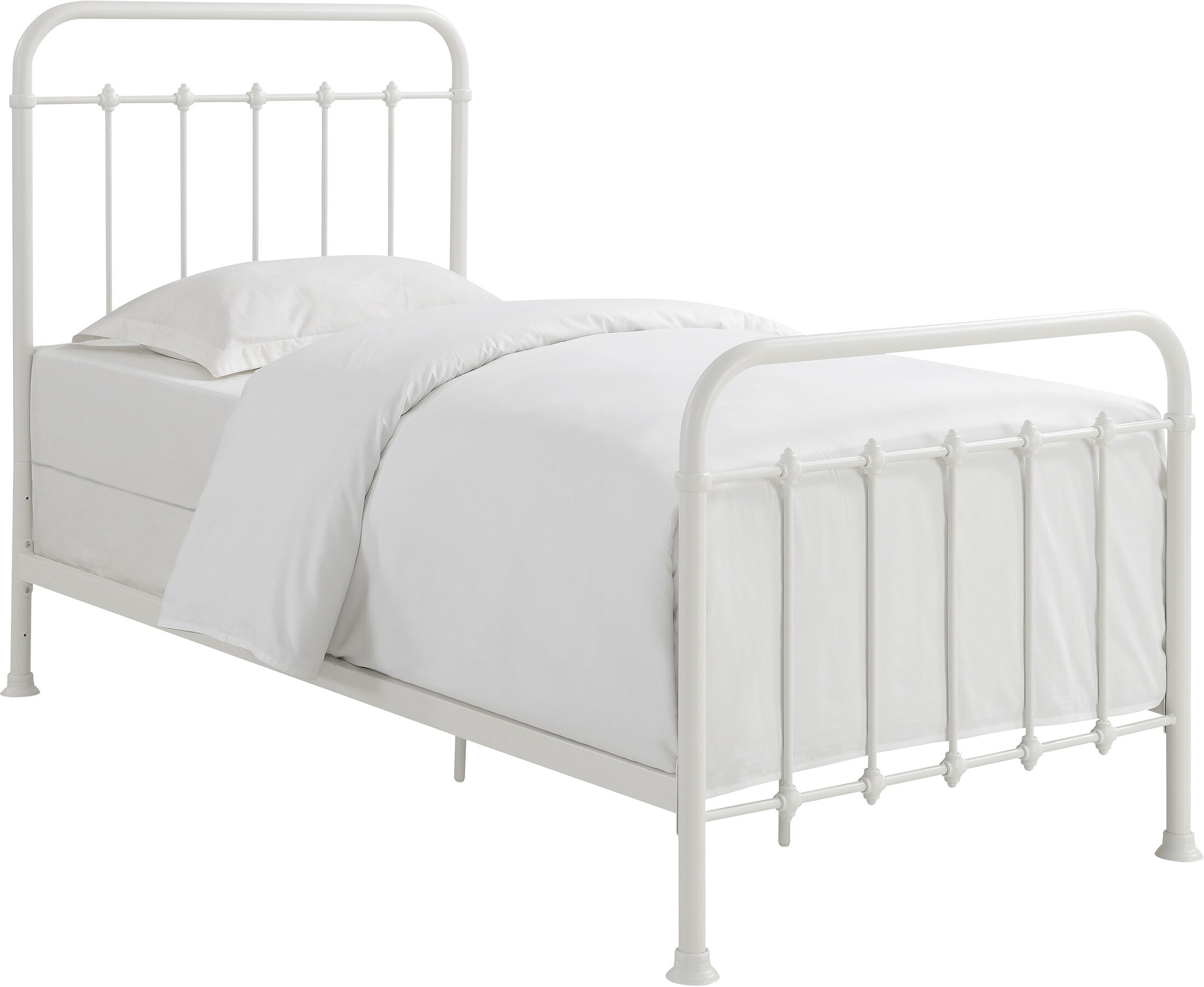 Colson Twin Metal Bed - White 