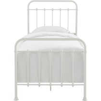 colson white twin bed   