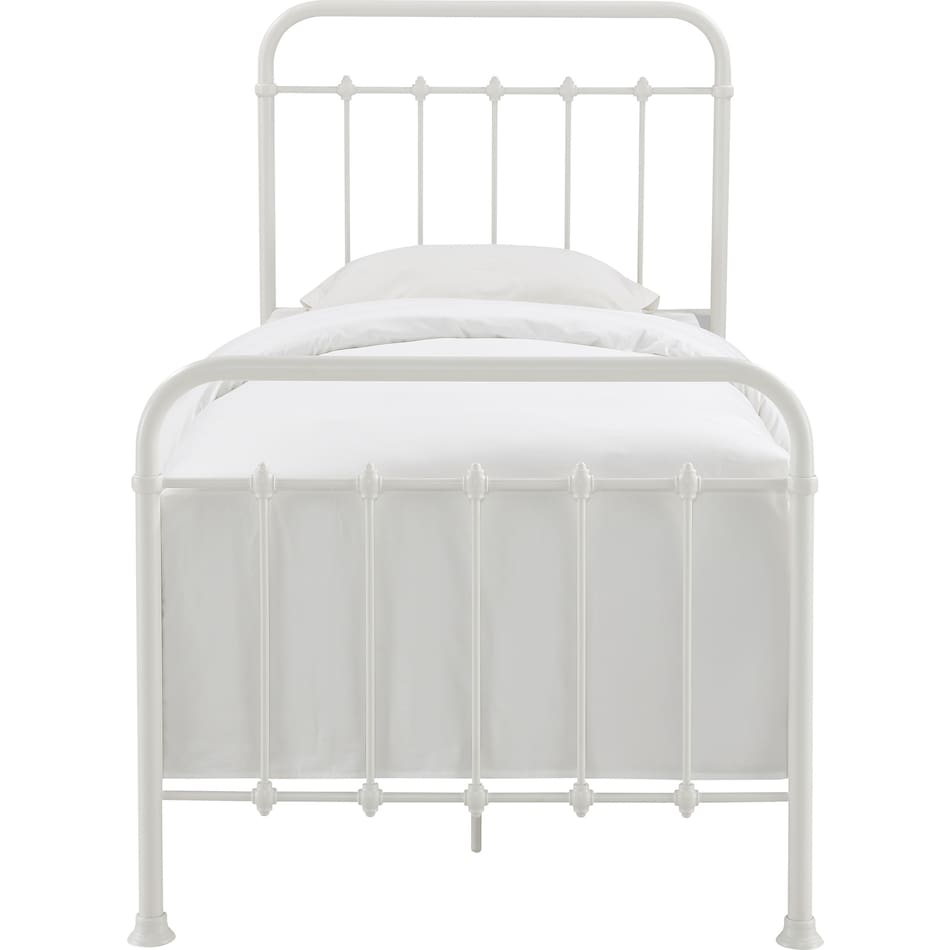 colson white twin bed   