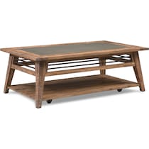 colt distressed natural coffee table   