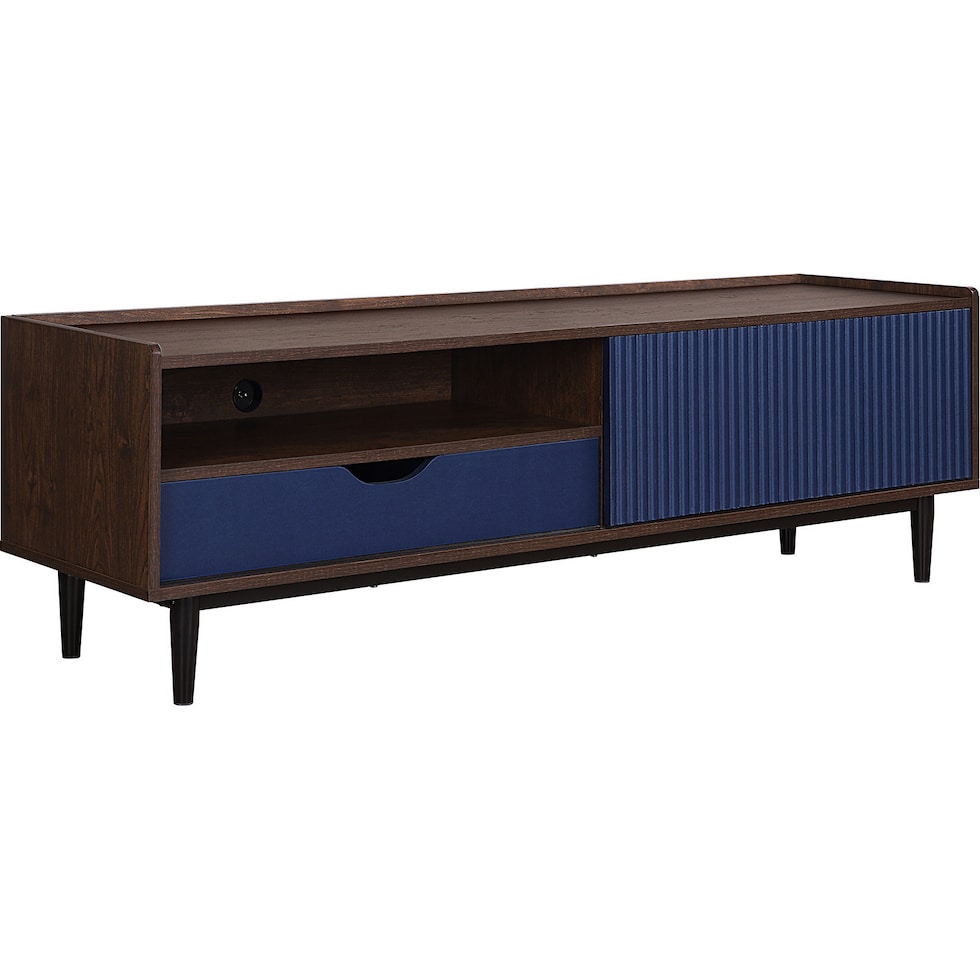 colter blue tv stand   