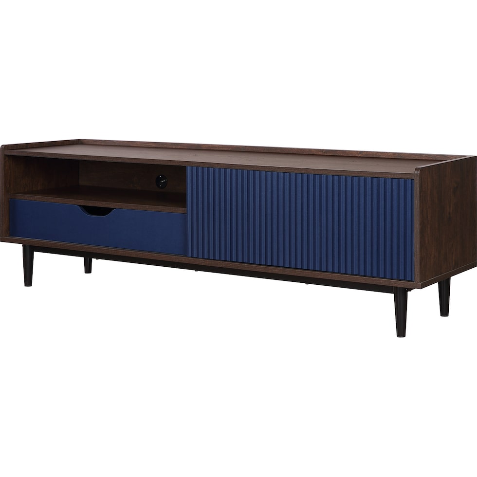 colter blue tv stand   