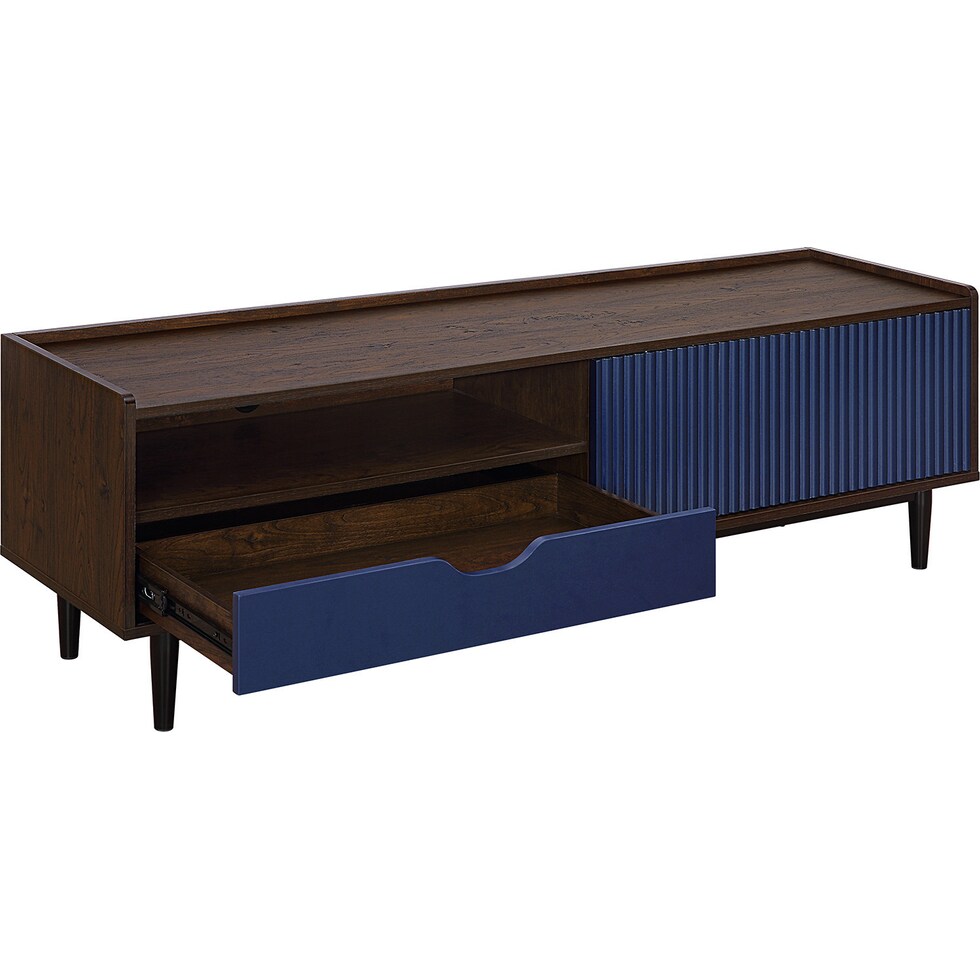 colter blue tv stand   