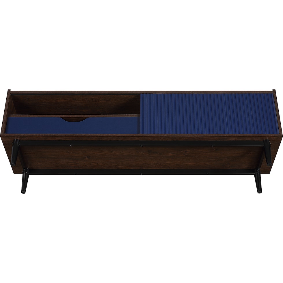 colter blue tv stand   
