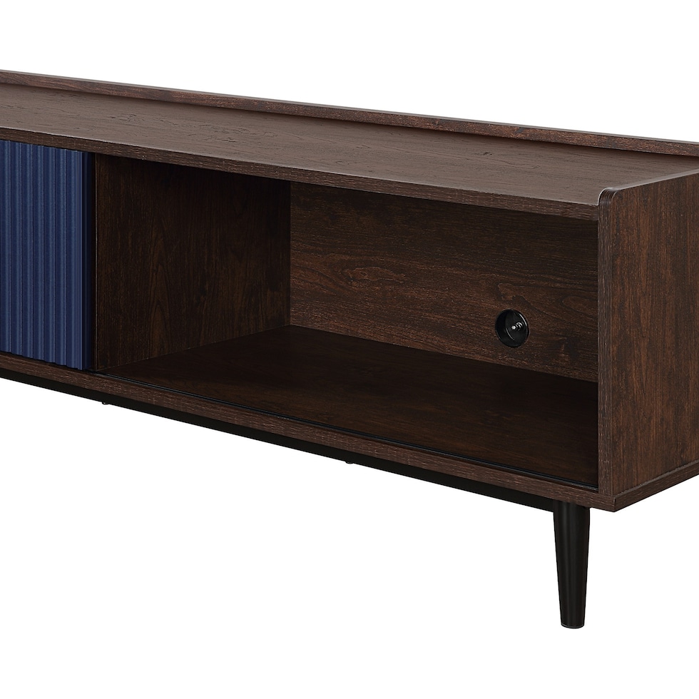 colter blue tv stand   