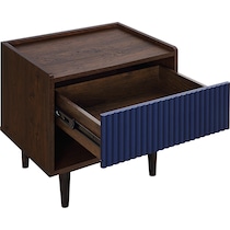 colter brown blue nightstand   