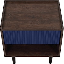 colter brown blue nightstand   