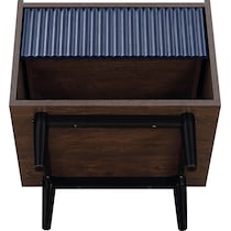 colter brown blue nightstand   