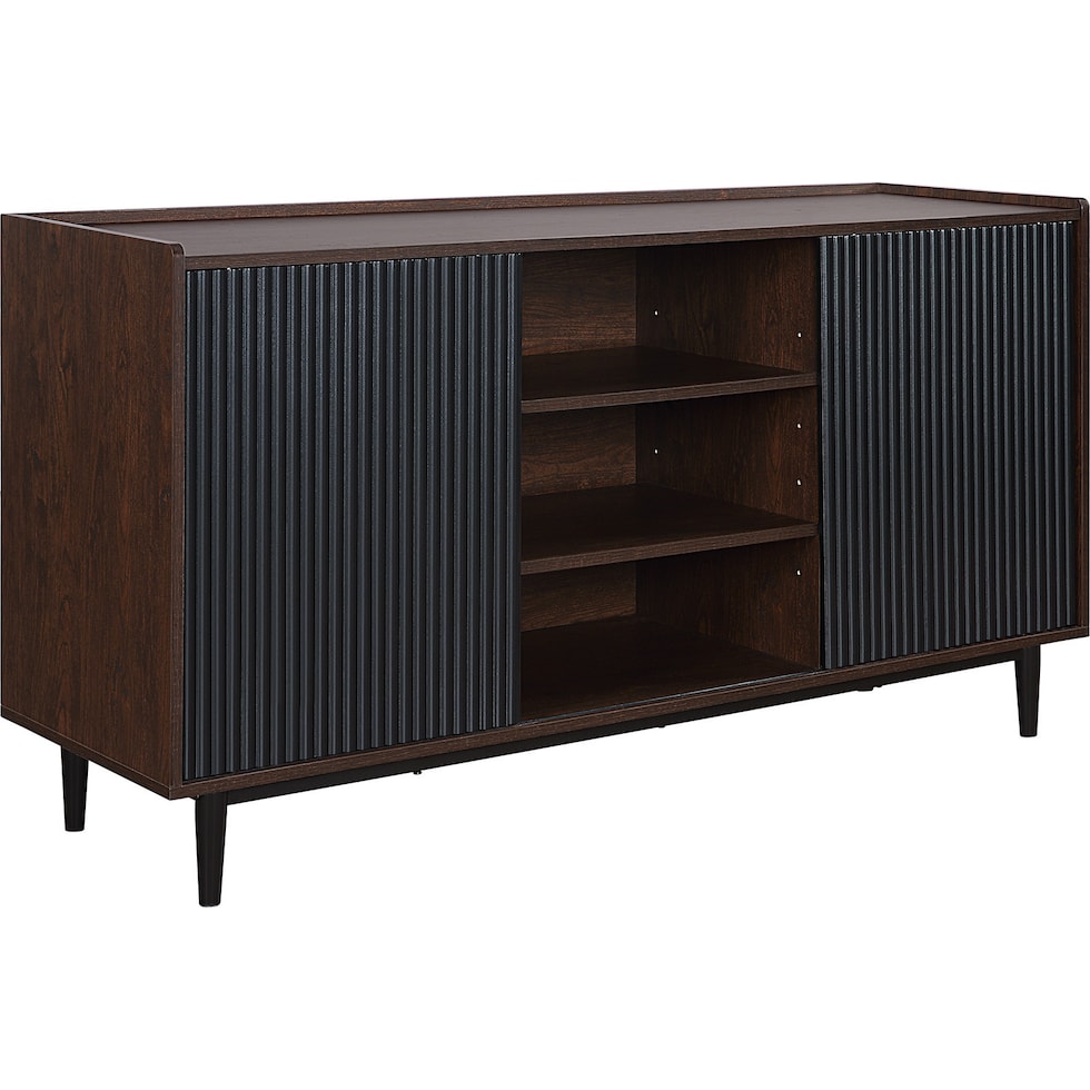 colter dark brown black sideboard   