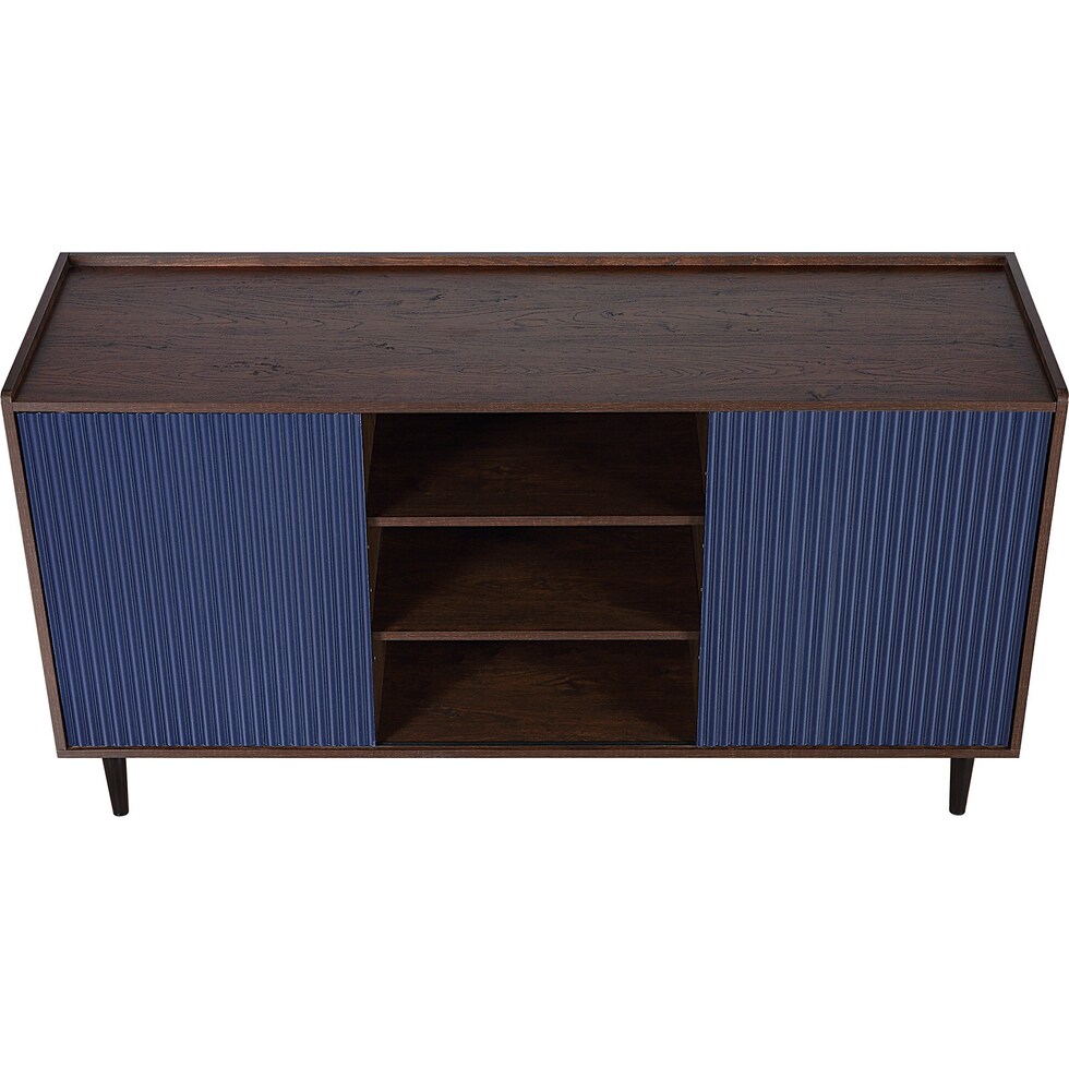 colter dark brown navy blue sideboard   