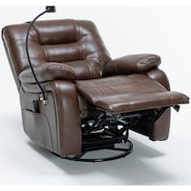 colton dark brown recliner   