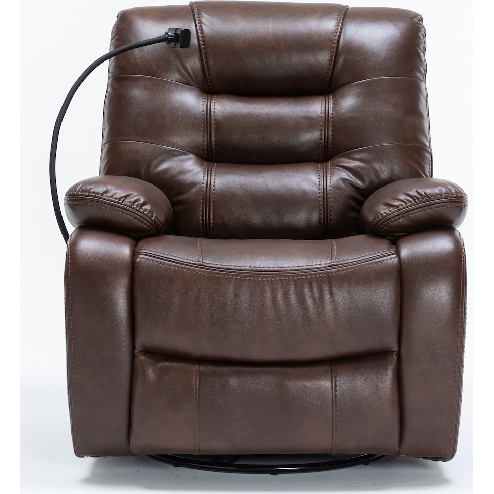 colton dark brown recliner   