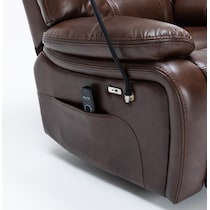 colton dark brown recliner   