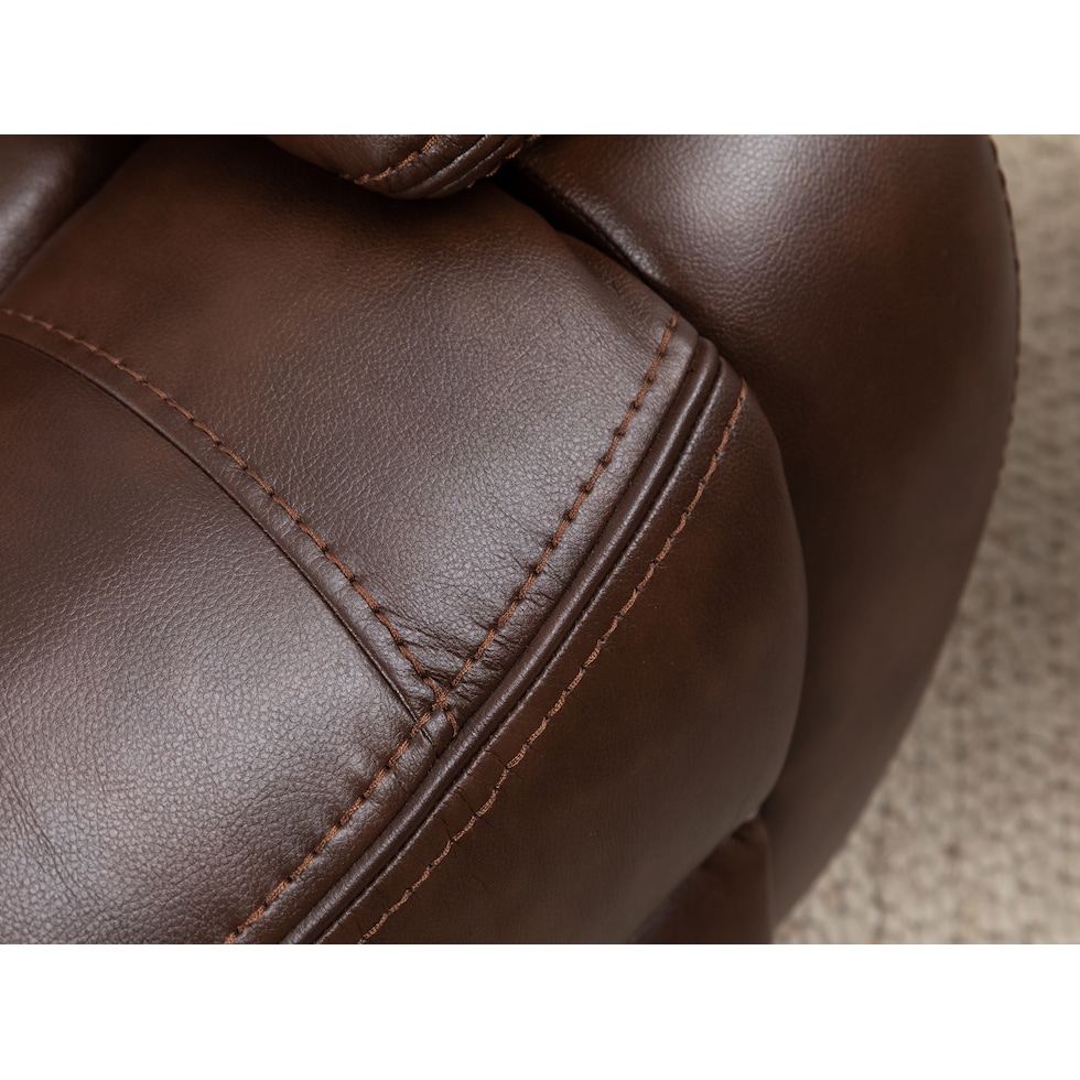 colton dark brown recliner   