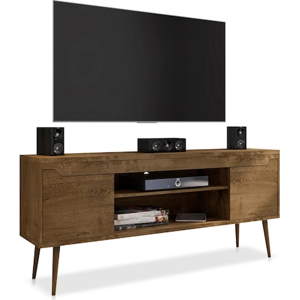 Columbia 63" TV Stand - Brown