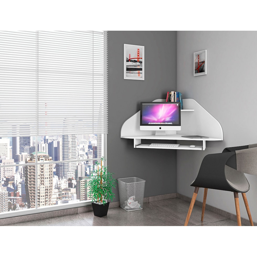 columbia white desk   