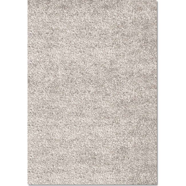 Rugs - Comfort Shag Area Rug - Light Gray