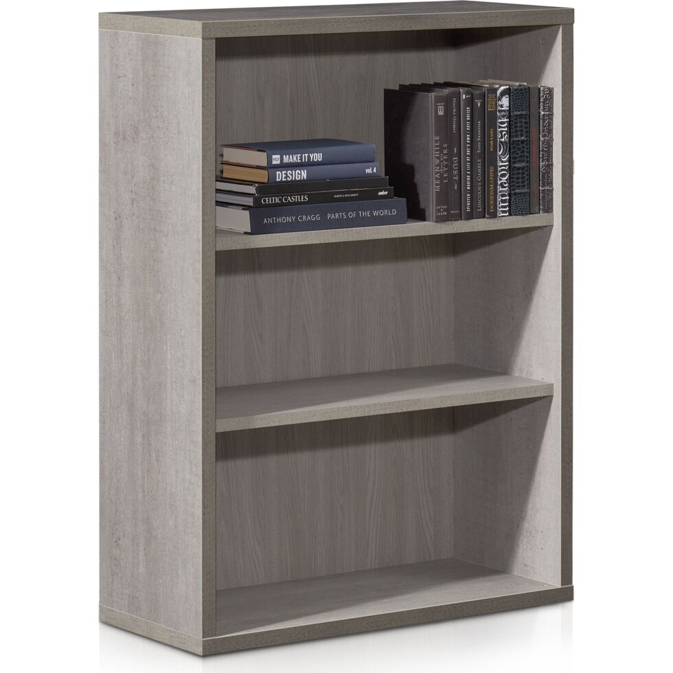 composad gray bookcase   