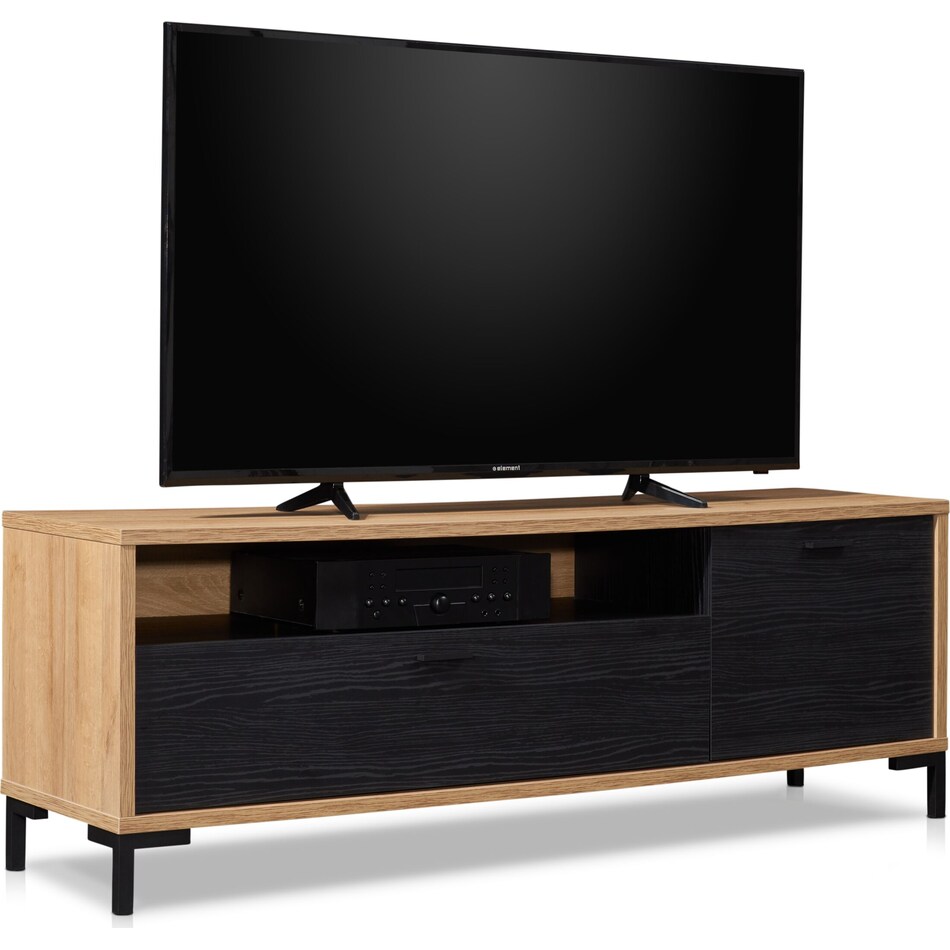 composad light brown tv stand   
