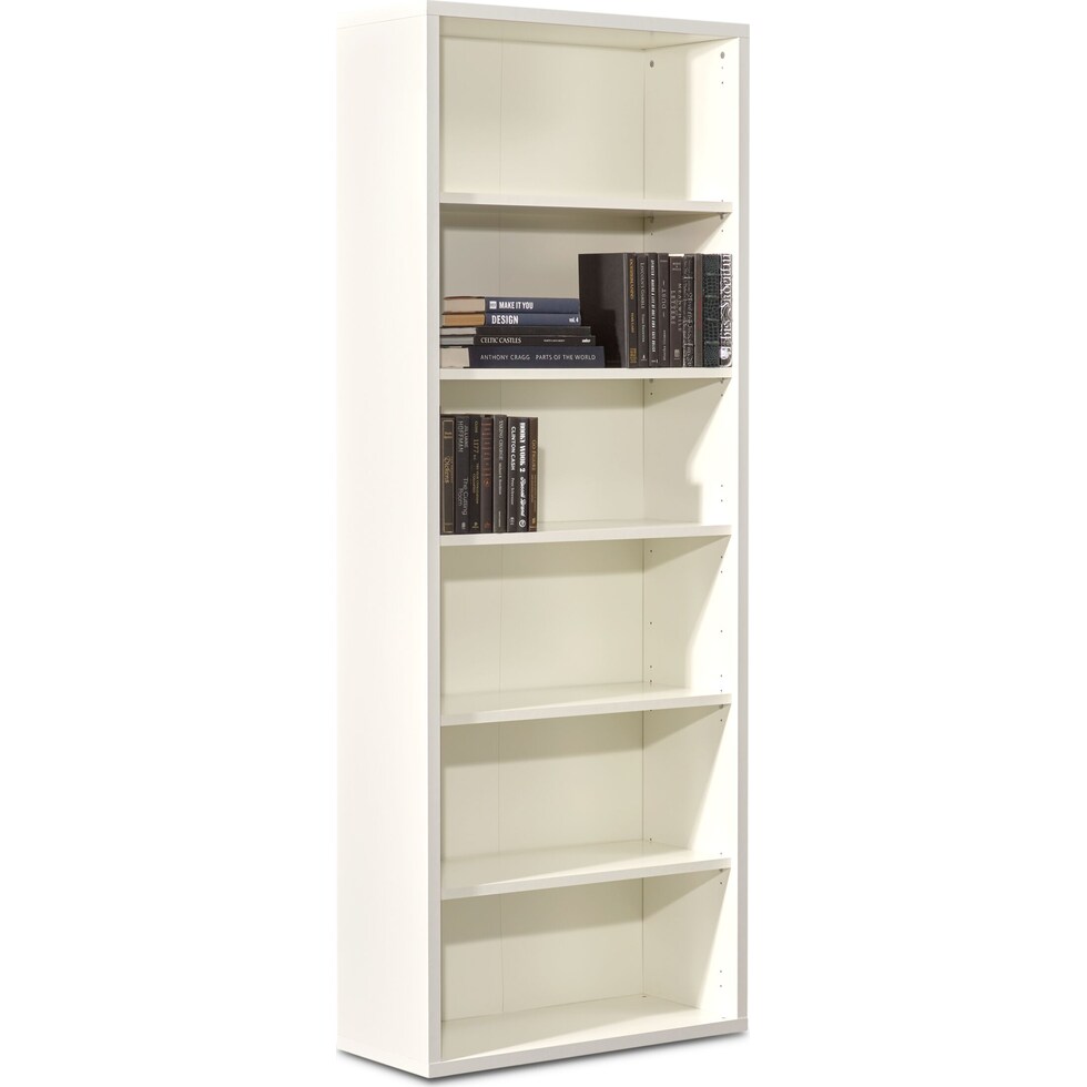 composad white bookcase   