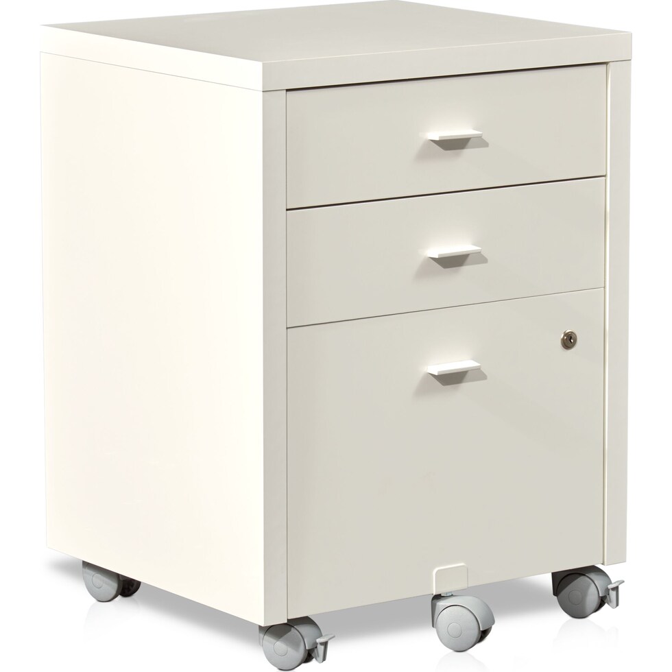 composad white file cabinet   