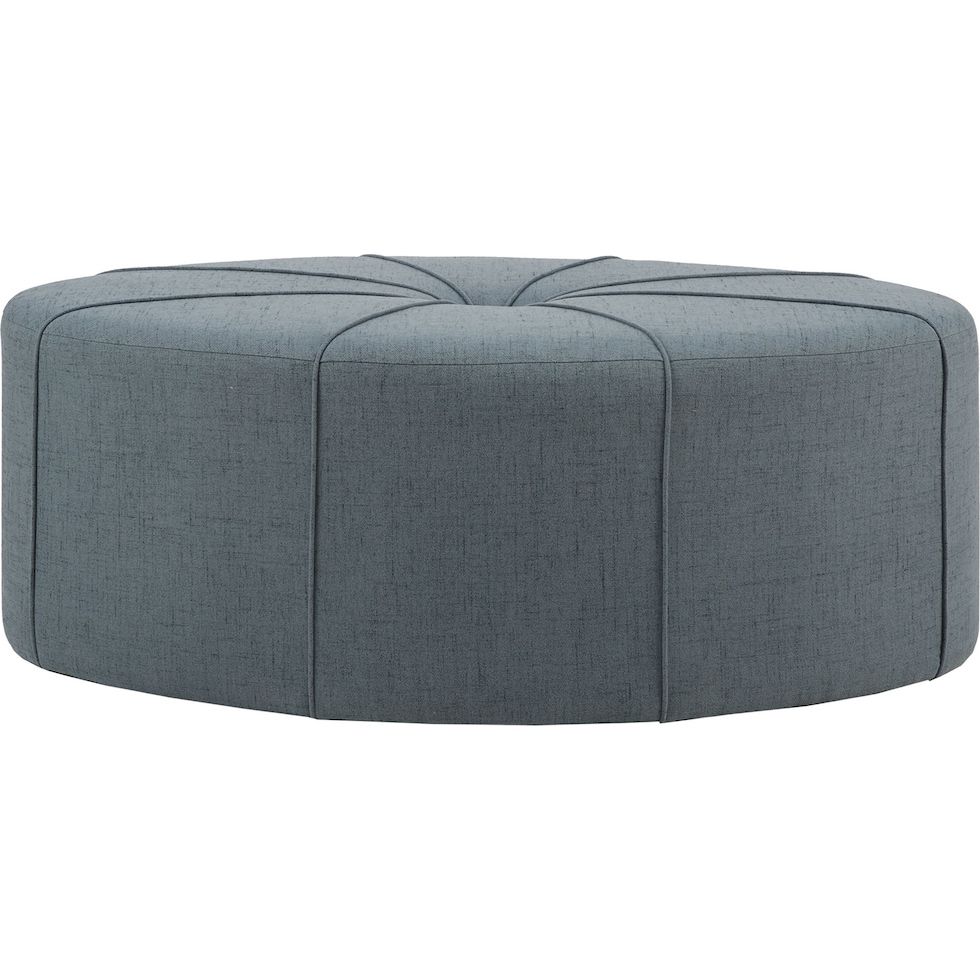 conan blue ottoman   