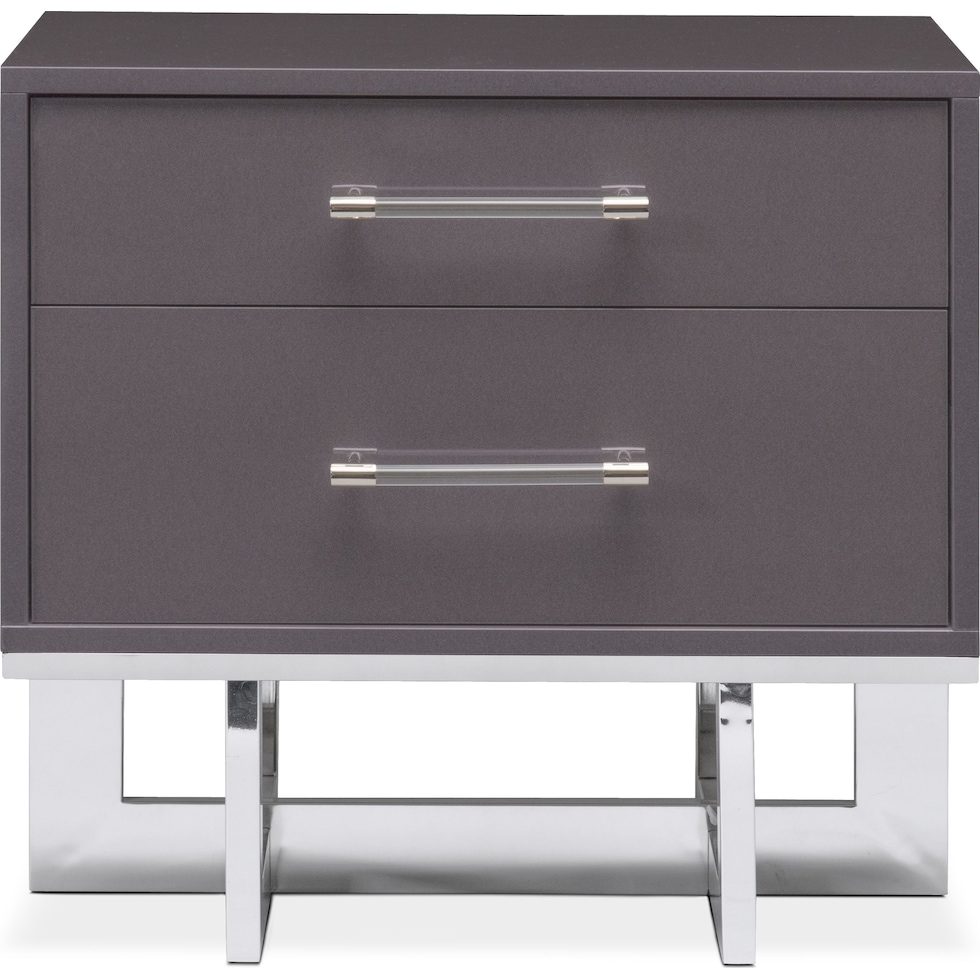 concerto gray nightstand   