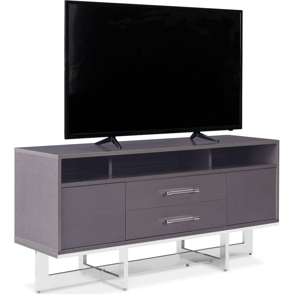 concerto gray tv stand   