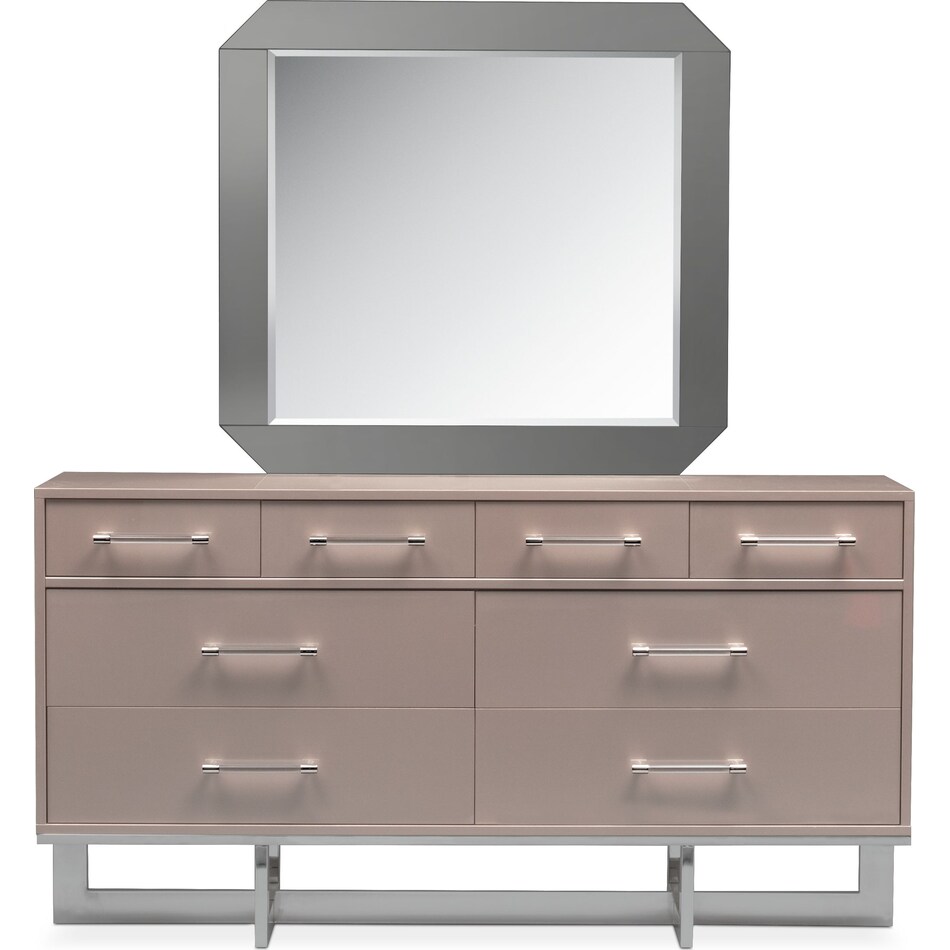 Concerto Dresser and Mirror American Signature Furniture
