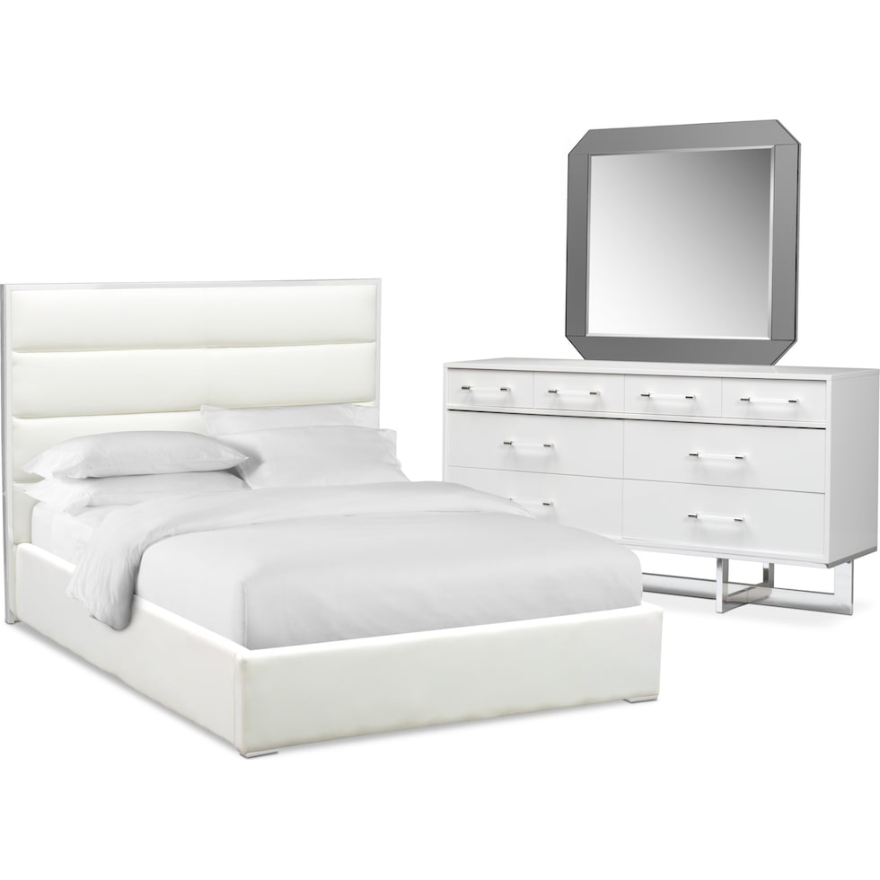 concerto white  pc king bedroom   