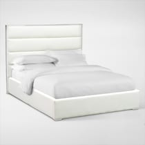 concerto white queen bed   