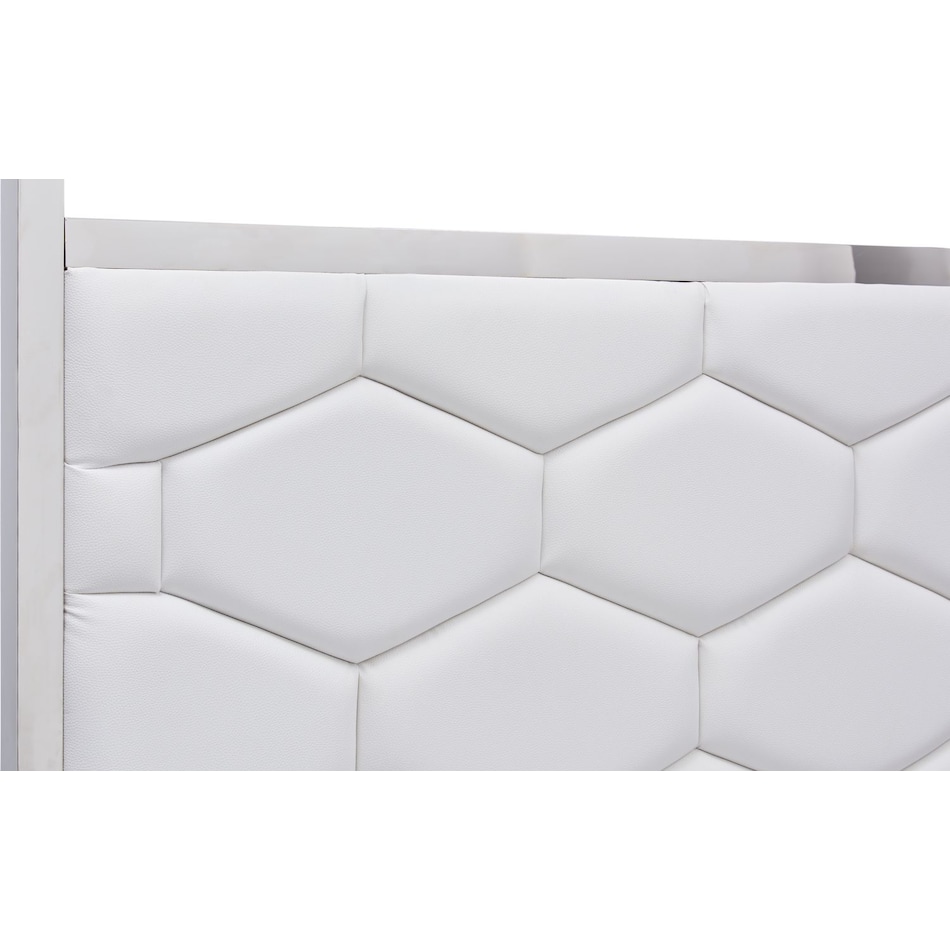 concerto white queen bed   