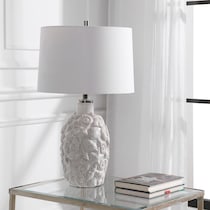 concha white table lamp   